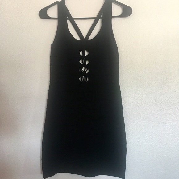 Black strappy bandage dress - Picture 1 of 2